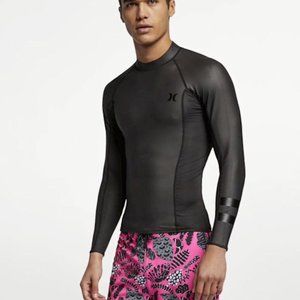 Hurley Pro Max Men's Long-Sleeve Surf Top Black